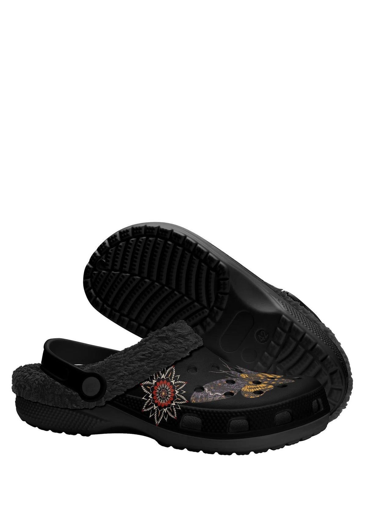 Death Whisper Moth Fuzzy Slippers