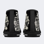 Unisex Halloween Horror Print - High Top Canvas