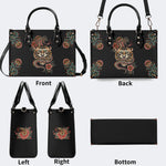 Snake&Tiger Print - Leather Handbag
