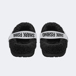 Quint's Shark Fishing Jaws Print - Fur Lined Slippers/Sandals
