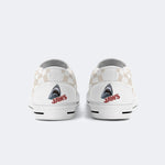 Jaws Retro Poster Unisex Classic Print - Slip On Shoes