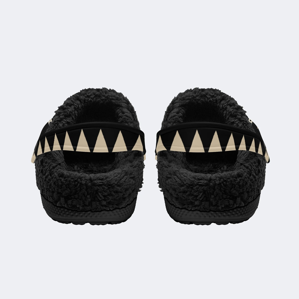 Death Moth Vintage Print - Fur Lined Slippers/Sandals