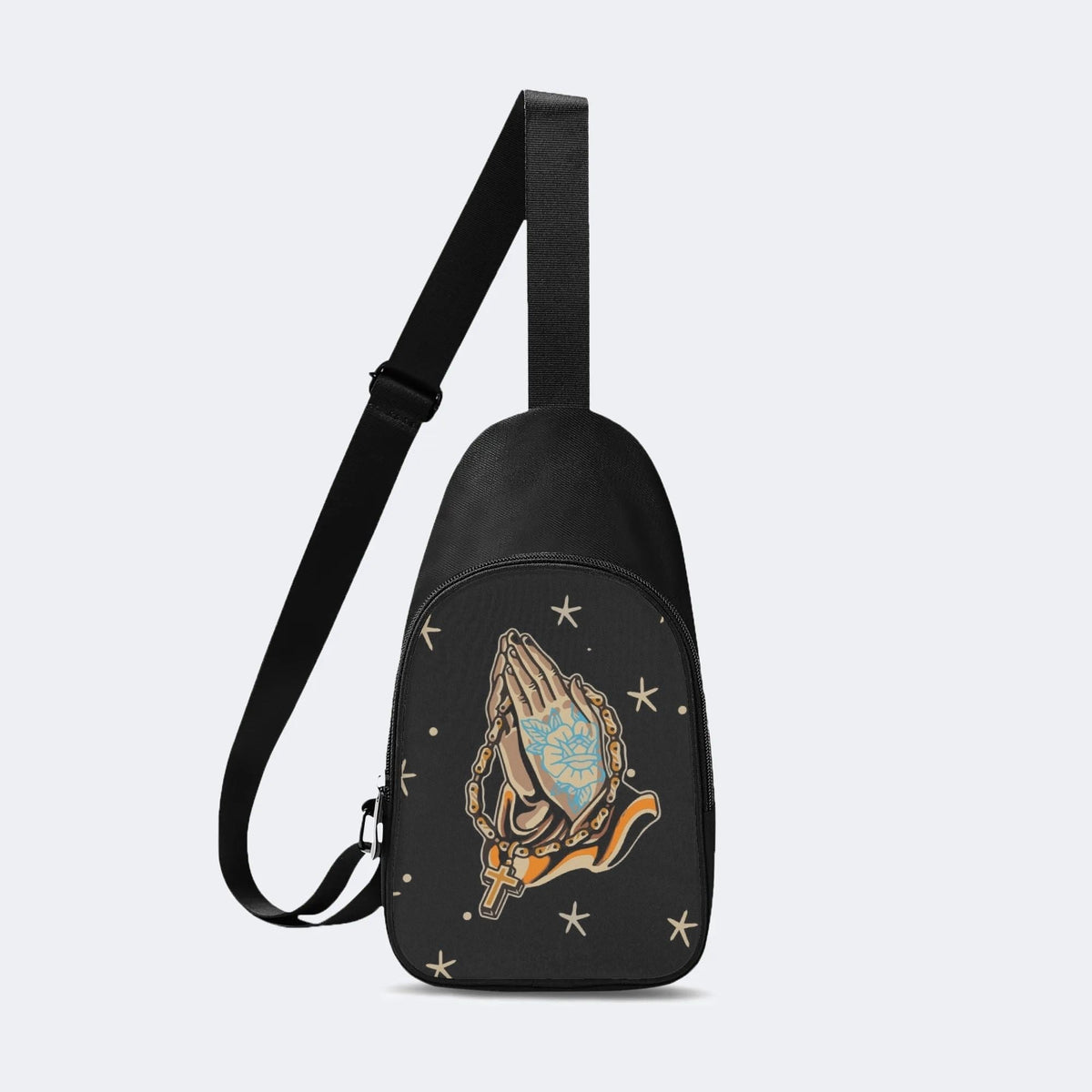Good Luck&Roses Print - Chest Bag