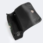 Irish Harp & Shamrocks Print - Leather Satchel Bag