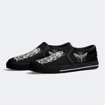 Death Skeleton Print - Slip On Shoes