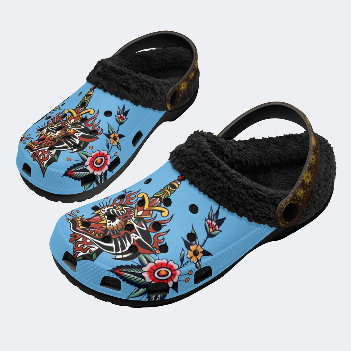 Wild And Fearless - Fur Lined Slippers/Sandals