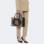 Skeleton Hand And Snake - Leather Handbag