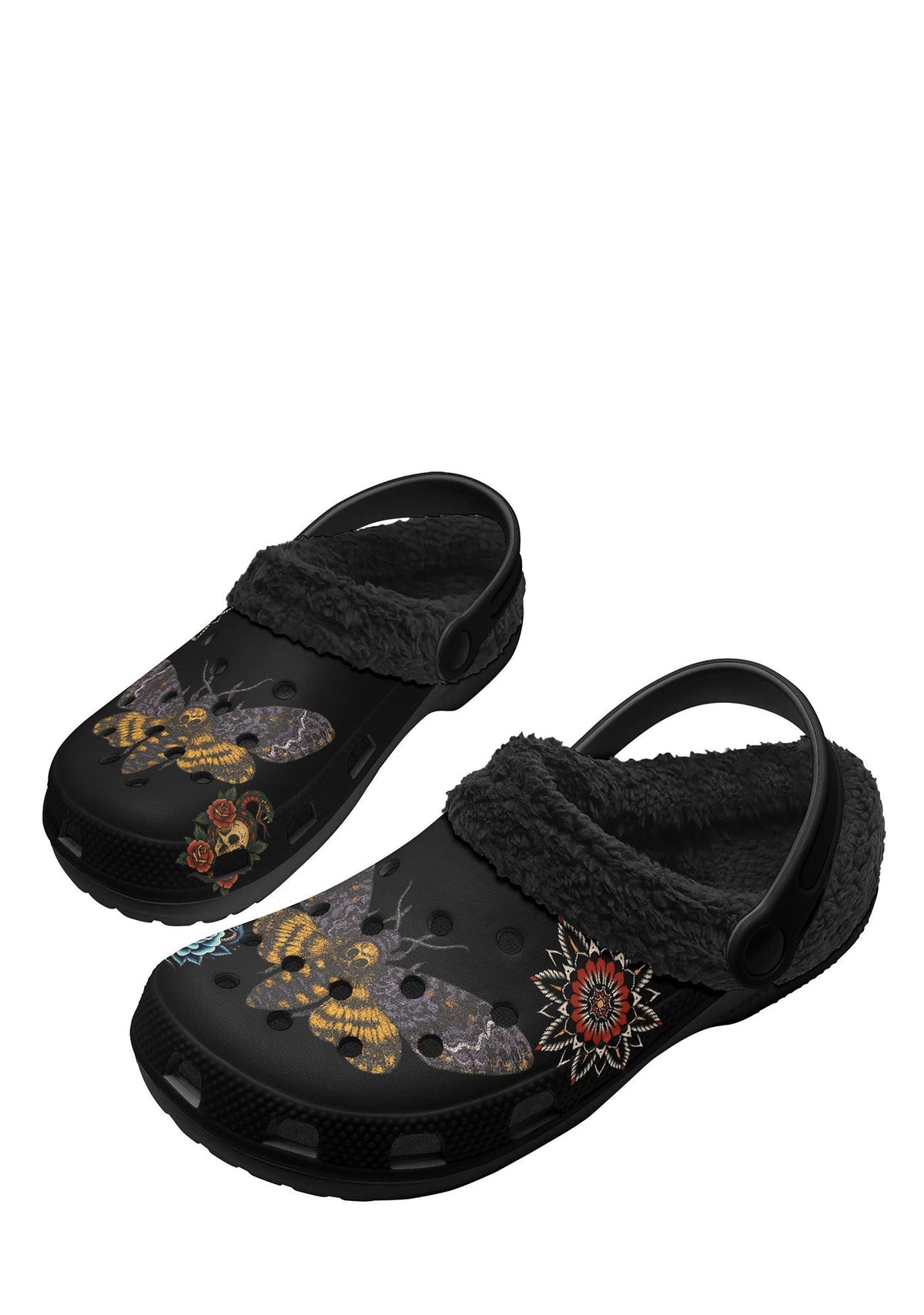 Death Whisper Moth Fuzzy Slippers