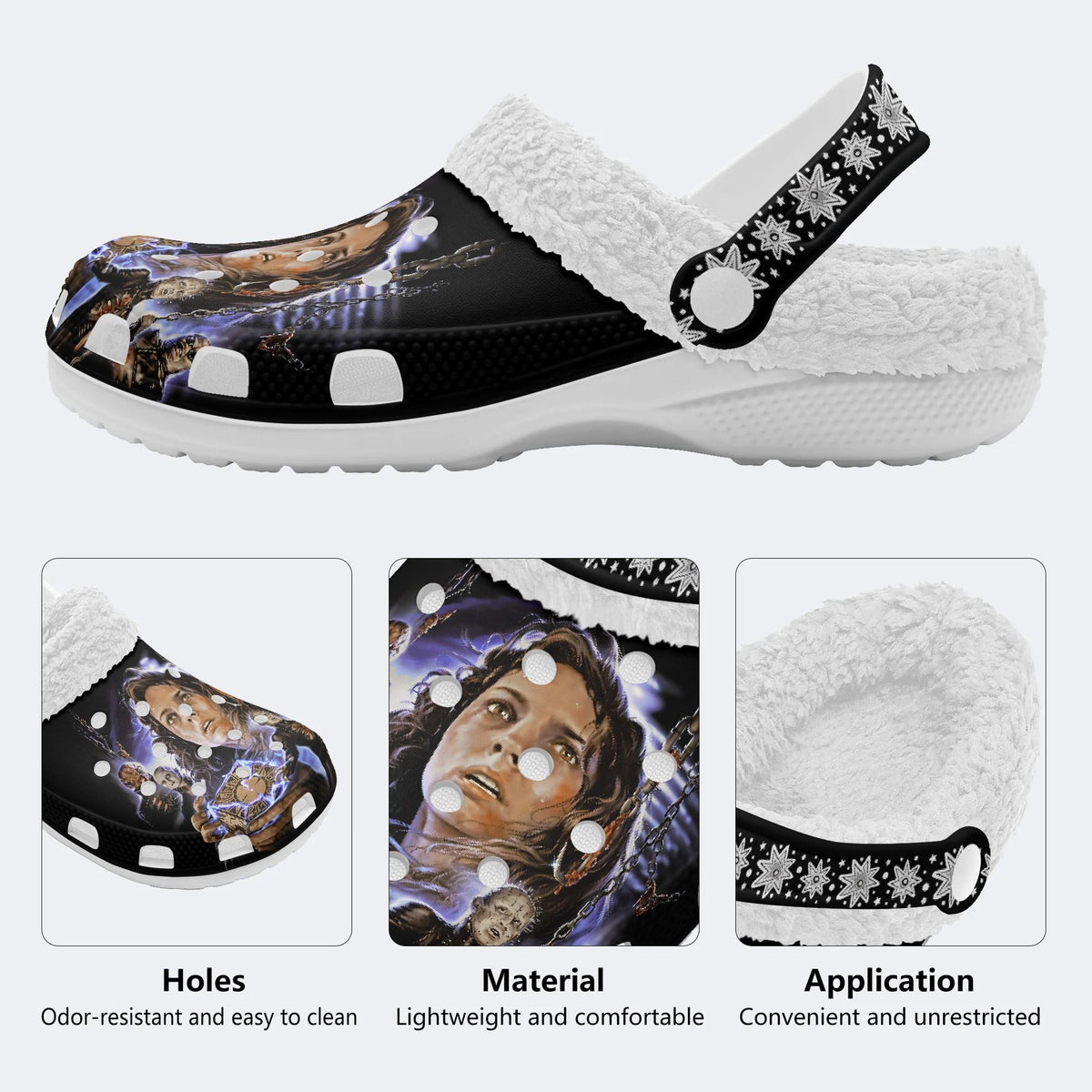 Demons to Some - Fur Lined Slippers/Sandals