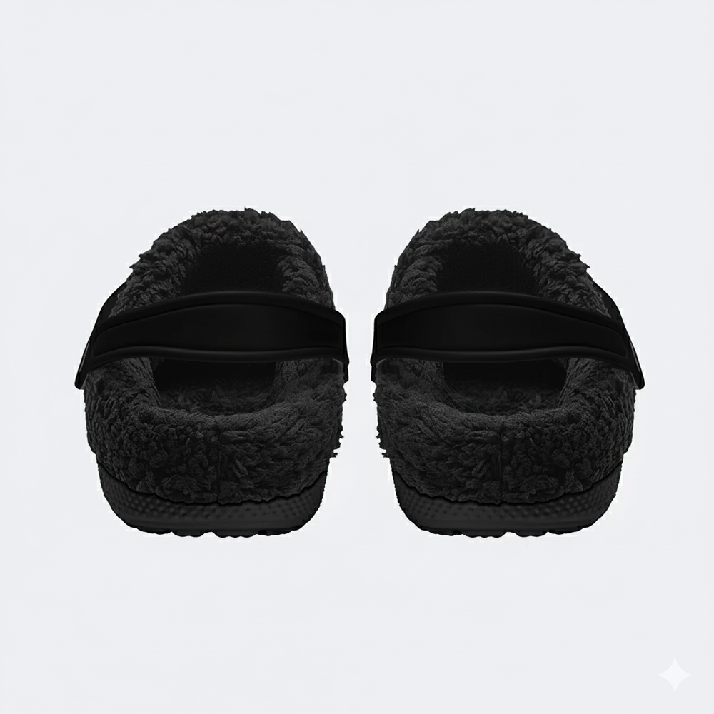 Surreal Death Moth - Fur Lined Slippers/Sandals