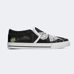 Unisex Death Moth Print - Slip On Shoes