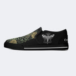 Death Moth&Skeleton - Slip On Shoes