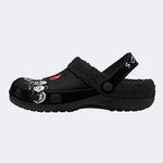 The Monsters Print - Fur Lined Slippers/Sandals
