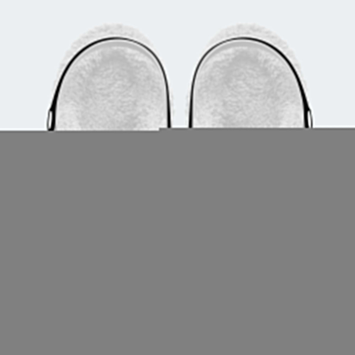 Japanese Style Frog Print - Fur Lined Slippers/Sandals