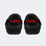 Unisex Horror Terrifier Print - Fur Lined Slippers/Sandals