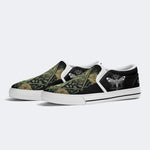 Death Moth&Skeleton - Slip On Shoes