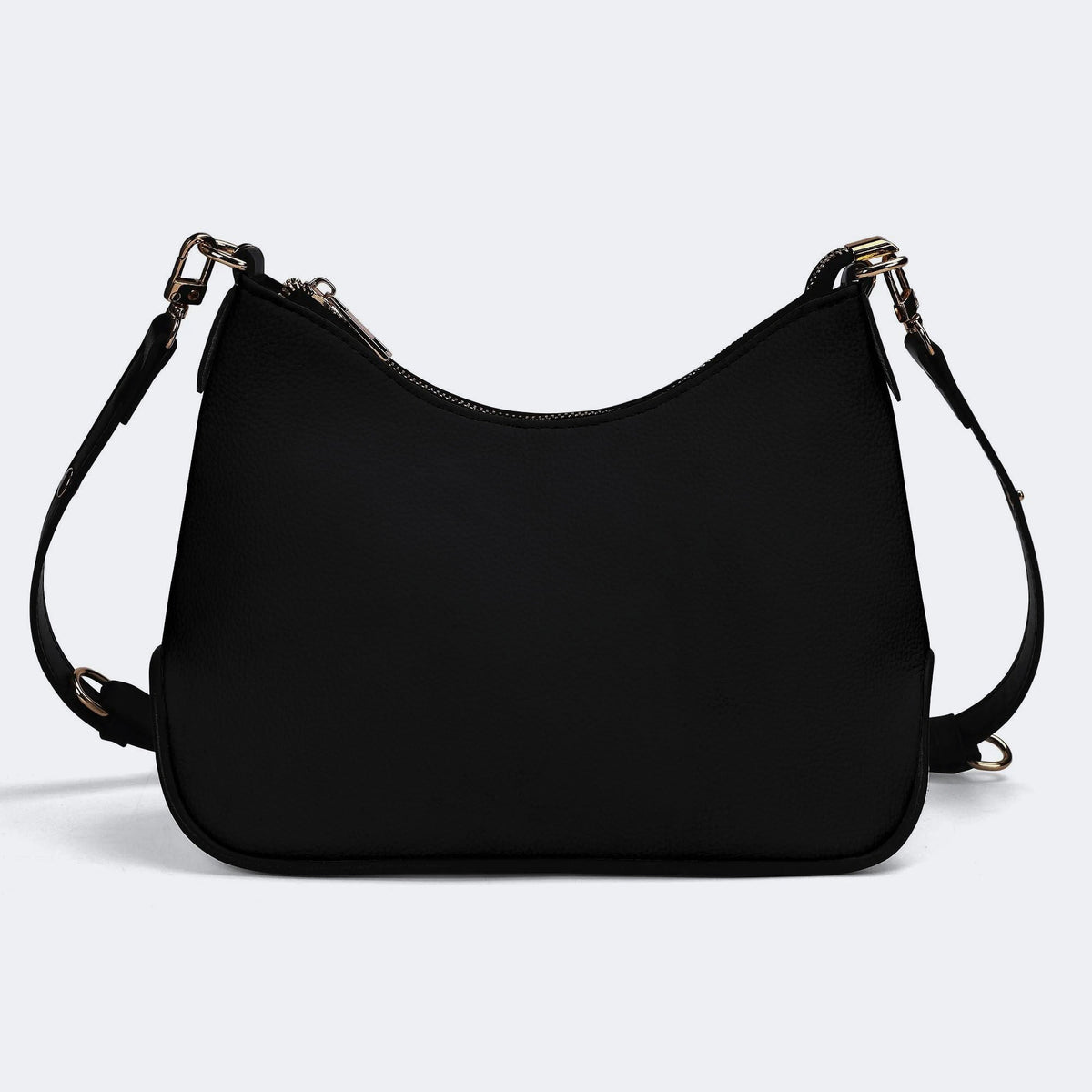 Grim Reaper Flowers Print - Leather Crossbody Bag