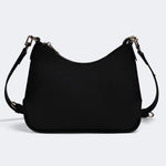 Grim Reaper Flowers Print - Leather Crossbody Bag