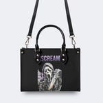 Horror Ghostface Print - Leather Handbag
