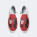 Pulp Frankenstein Halloween Print - Slip On Shoes