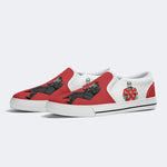 Pulp Frankenstein Halloween Print - Slip On Shoes