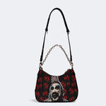Unisex Horror Print - Leather Crossbody Bag