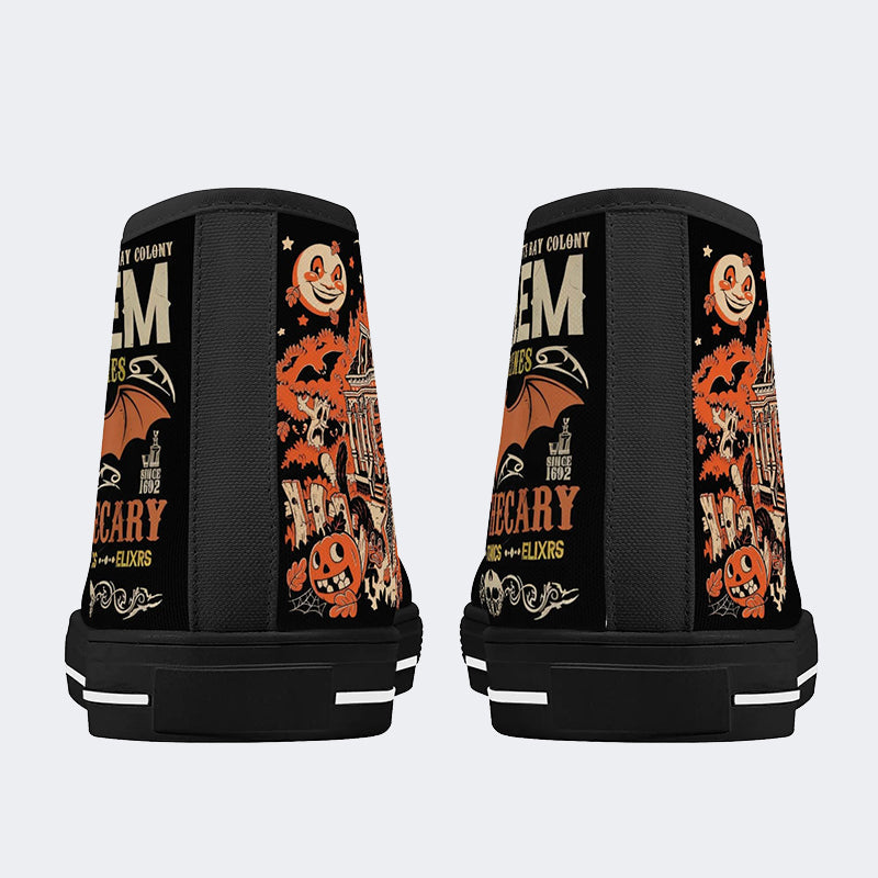 Salem Medicines Apothecary Halloween - High Top Canvas