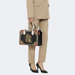 Skeleton Hand And Snake - Leather Handbag